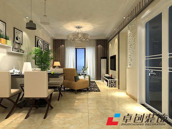 琥珀瑞安家園現(xiàn)代簡(jiǎn)約裝修案例